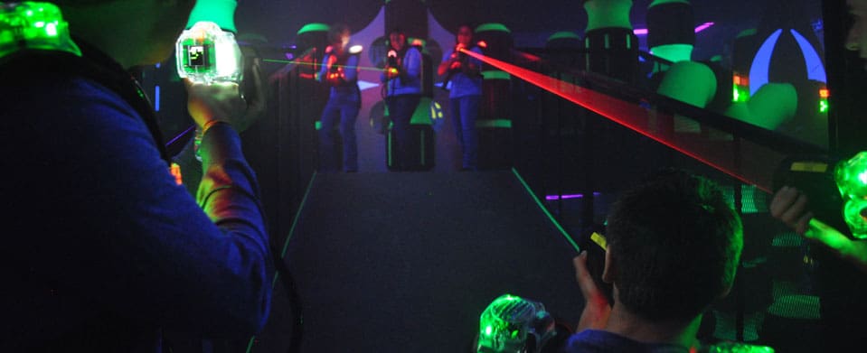 people playing laser tag